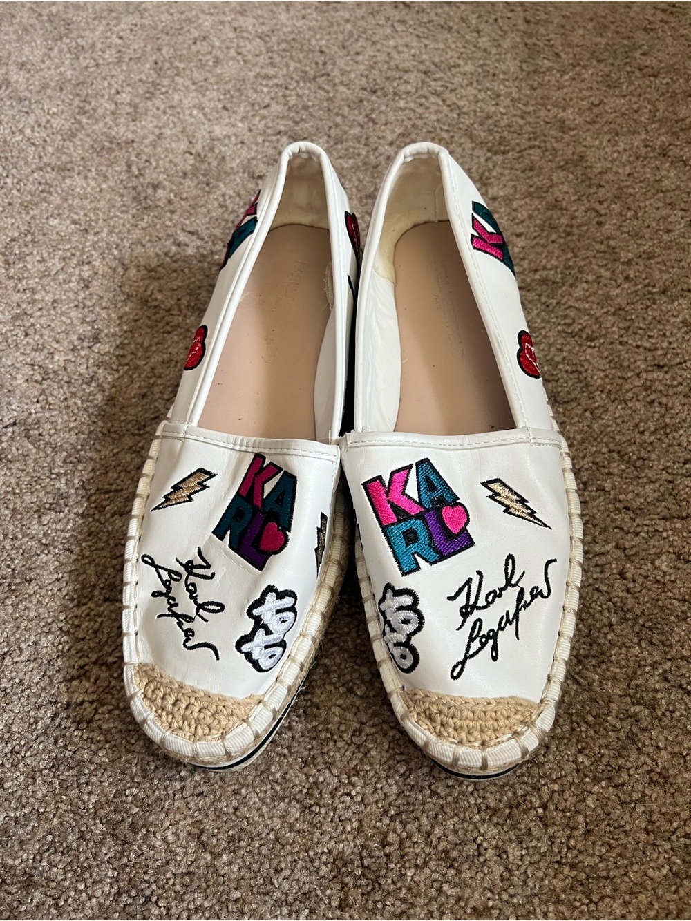 Karl Lagerfeld Paris Bina Patch Espadrille Shoes